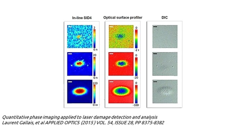 SID4 - DIC - Optical surface profiler measurement comparison
